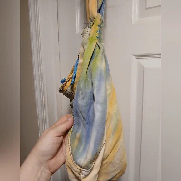 Lucky BRAND vintage Multicolor Tie-Dye Women's Bag Hobo Canvas - Picture 3 of 7
